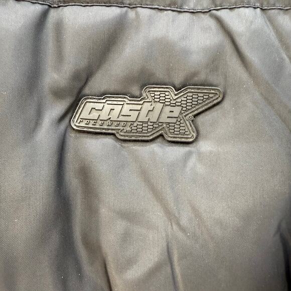 Castle X Raceware Puffer Coat Youth XL Black Hidden Hood Snowmobile Jacket - Picture 3 of 13